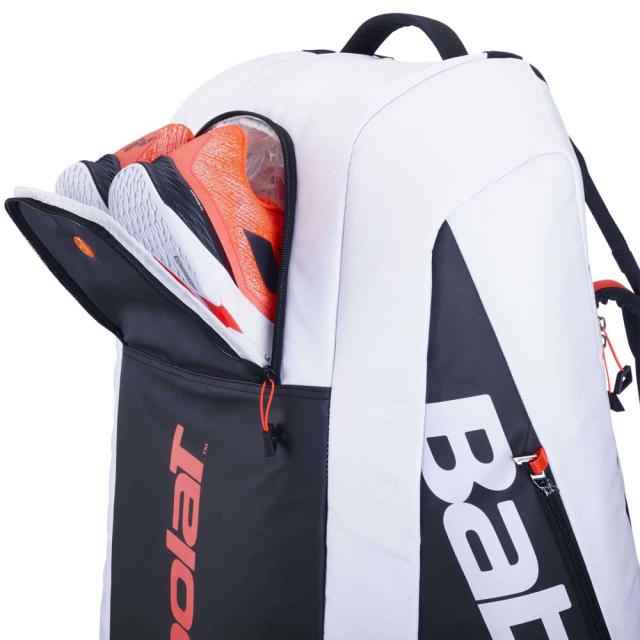 BabolaT(バボラ) テニス用 ラケットバッグ 100L（ホワイト/ブラック/レッド・12本収納） RH12 Pure Strike 751225-374返品種別A_2