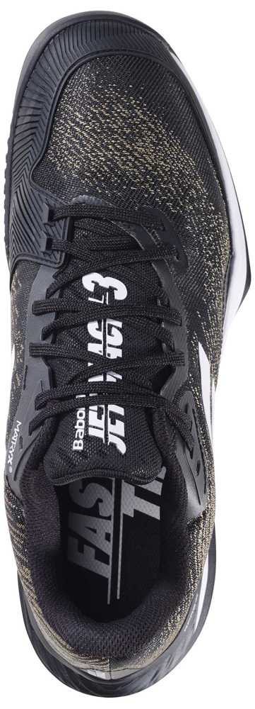 BabolaT(バボラ) 3A0S25B627-2001-25.0 メンズ テニスシューズ 　ジェット マッハ 3 サンドグラス（ブラック×ホワイト・サイズ：25.0cm）Jet Mach 3 Sand Grass Men[3A0S25B6272001250] 返品種別A