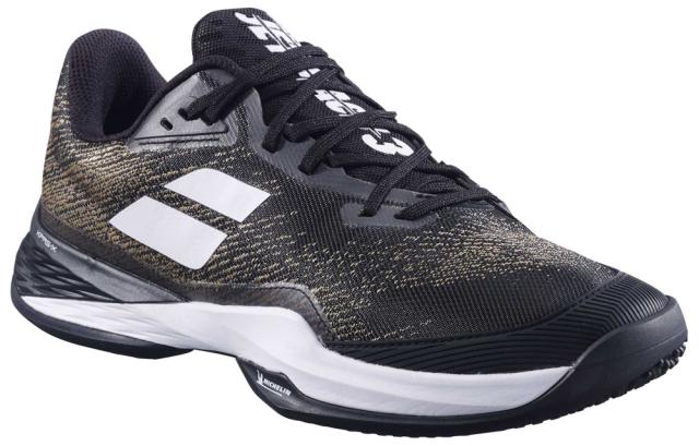 BabolaT(バボラ) 3A0S25B627-2001-25.0 メンズ テニスシューズ 　ジェット マッハ 3 サンドグラス（ブラック×ホワイト・サイズ：25.0cm）Jet Mach 3 Sand Grass Men[3A0S25B6272001250] 返品種別A