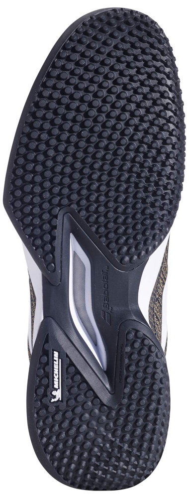 BabolaT(バボラ) 3A0S25B627-2001-25.5 メンズ テニスシューズ 　ジェット マッハ 3 サンドグラス（ブラック×ホワイト・サイズ：25.5cm）Jet Mach 3 Sand Grass Men[3A0S25B6272001255] 返品種別A