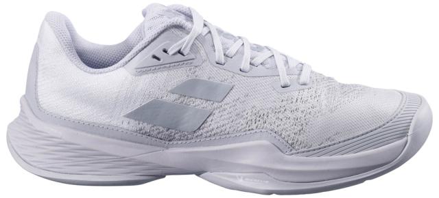 BabolaT(バボラ) 3A1S25B630-1072-25.5 レディース テニスシューズ　ジェット マッハ 3 オールコート（ホワイト×グレー・サイズ：25.5cm）Jet Mach 3 All Court Women[3A1S25B6301072255] 返品種別A