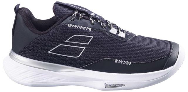 BabolaT(バボラ) 3A1S25A945-2007-25.0 レディース テニスシューズ　SFX エボ サンドグラス（ブラック/シルバー・サイズ：25.0cm）SFX Evo Sand Grass Women[3A1S25A9452007250] 返品種別A