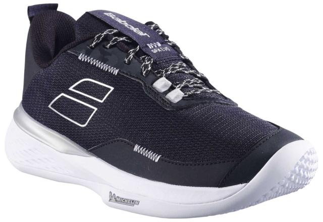 BabolaT(バボラ) 3A1S25A945-2007-25.5 レディース テニスシューズ　SFX エボ サンドグラス（ブラック/シルバー・サイズ：25.5cm）SFX Evo Sand Grass Women[3A1S25A9452007255] 返品種別A