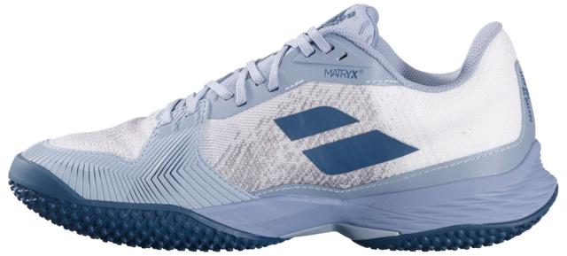 BabolaT(バボラ) 3A0S25B627-1107-26.5 メンズ テニスシューズ 　ジェット マッハ 3 サンドグラス（ホワイト×ダークグレー・サイズ：26.5cm）Jet Mach 3 Sand Grass Men[3A0S25B6271107265] 返品種別A