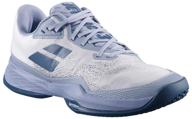 BabolaT(バボラ) 3A0S25B627-1107-27.5 メンズ テニスシューズ 　ジェット マッハ 3 サンドグラス（ホワイト×ダークグレー・サイズ：27.5cm）Jet Mach 3 Sand Grass Men[3A0S25B6271107275] 返品種別A