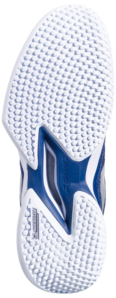 BabolaT(バボラ) 3A1S25B684-4060-24.5 レディース テニスシューズ　ジェット マッハ 3 サンドグラス（ダークブルー・サイズ：24.5cm）Jet Mach 3 Sand Grass Women[3A1S25B6844060245] 返品種別A