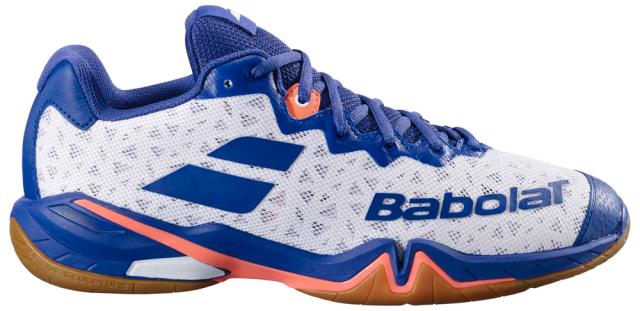 BabolaT(バボラ) メンズ バドミントンシューズ シャドウ 4（ホワイト/ネイビーブルー・サイズ：26.0cm）  3A0F24C356-1097-26.0返品種別A