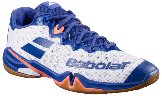 BabolaT(バボラ) メンズ バドミントンシューズ シャドウ 4（ホワイト/ネイビーブルー・サイズ：28.0cm）  3A0F24C356-1097-28.0返品種別A