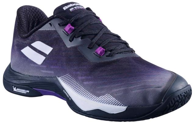 BabolaT(バボラ) 3A1F25B472-2049-23.5 レディース  バドミントンシューズ シャドウ ツアー 5（ブラック/パープル・サイズ：23.5cm）[3A1F25B4722049235] 返品種別A