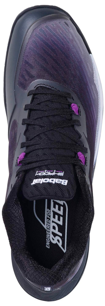 BabolaT(バボラ) メンズ バドミントンシューズ シャドウ ツアー 5（ブラック/パープル・サイズ：27.5cm） 3A0F25B356-2049-27.5返品種別A