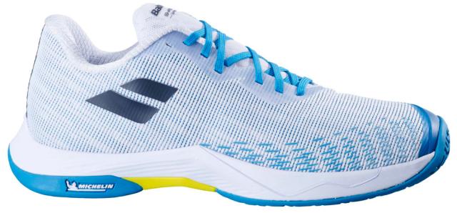 BabolaT(バボラ) 3A0F25C641-1108-25.0 メンズ バドミントンシューズ シャドウ スピリット 2（ホワイト/ アルジェブルー・サイズ：25.0cm）[3A0F25C6411108250] 返品種別A