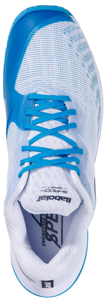 BabolaT(バボラ) 3A0F25C641-1108-25.0 メンズ バドミントンシューズ シャドウ スピリット 2（ホワイト/ アルジェブルー・サイズ：25.0cm）[3A0F25C6411108250] 返品種別A