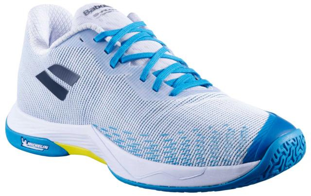 BabolaT(バボラ) 3A0F25C641-1108-25.0 メンズ バドミントンシューズ シャドウ スピリット 2（ホワイト/ アルジェブルー・サイズ：25.0cm）[3A0F25C6411108250] 返品種別A