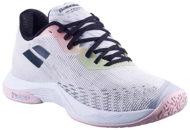 BabolaT(バボラ) レディース  バドミントンシューズ シャドウ スピリット 2（ホワイト・サイズ：22.5cm） 3A1F25C642-1000-22.5返品種別A