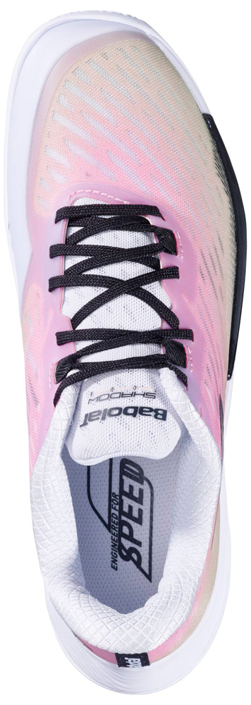 BabolaT(バボラ) 3A1F25B472-5073-25.0 レディース  バドミントンシューズ シャドウ ツアー 5（ピンク/グリーン・サイズ：25.0cm）[3A1F25B4725073250] 返品種別A