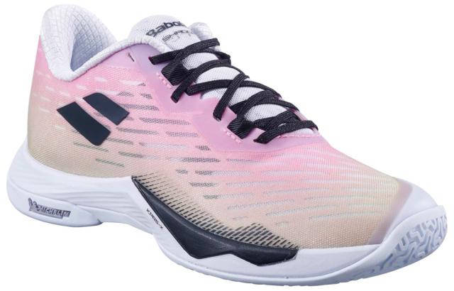 BabolaT(バボラ) 3A1F25B472-5073-25.0 レディース  バドミントンシューズ シャドウ ツアー 5（ピンク/グリーン・サイズ：25.0cm）[3A1F25B4725073250] 返品種別A