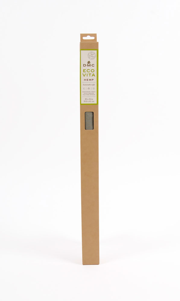 DMC EV100/L4191 刺繍布 エコ ヴィータ ヘンプファブリック（#4191 Khaki・Lサイズ 幅50.8×長さ61cmカット）[EV100L4191] 返品種別B