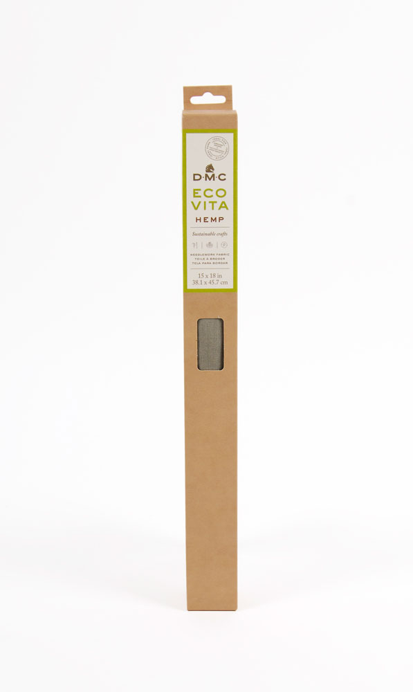 DMC EV100/S4191 刺繍布 エコ ヴィータ ヘンプファブリック（#4191 Khaki・Sサイズ 幅38.1×長さ45.7cmカット）[EV100S4191] 返品種別B
