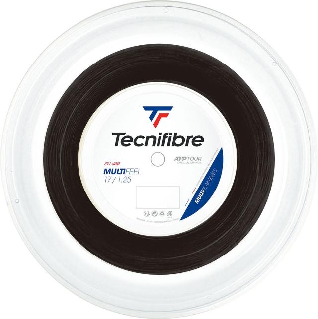 Tecnifibre(テクニファイバー) 硬式テニス用ストリング MULTIFEEL 1.25（ブラック・サイズ：200m）  TCF-02RMU125XB返品種別A