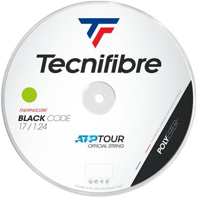 Tecnifibre(テクニファイバー) 硬式テニス用ストリング BLACK CODE 1.24（ライム・サイズ：200m）  TCF-04RBL124XV返品種別A