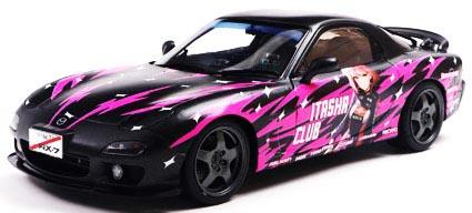 ソリド 1/18 マツダ RX-7 (FD3S) ソリドワークス 痛車 1999 (ブラック/ピンク)【S1810605】ミニカー 返品種別B