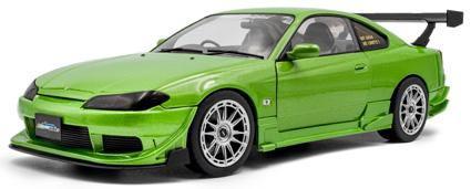 ソリド 1/18 日産 シルビア S15 スペック R エアロ ソリドワークス 1999 (グリーン)【S1812203】ミニカー  返品種別B