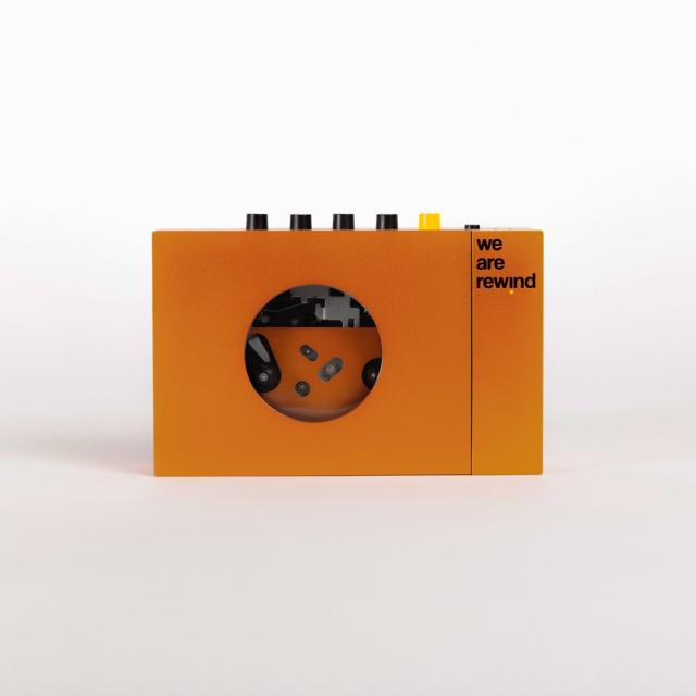 We Are Rewind WE-001-ORANGE カセットプレーヤー（オレンジ）[WE001ORANGE] 返品種別A_1