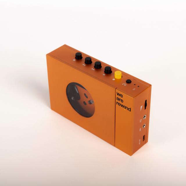 We Are Rewind WE-001-ORANGE カセットプレーヤー（オレンジ）[WE001ORANGE] 返品種別A_2