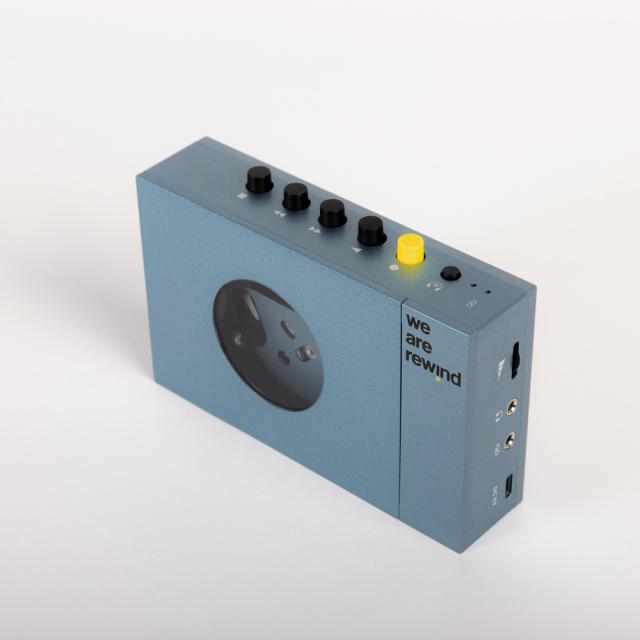 We Are Rewind WE-001-BLUE カセットプレーヤー（ブルー）[WE001BLUE] 返品種別A_2