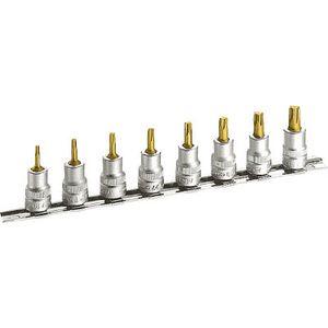 HAZET 8802T/8H TORXビットソケットセット（差込角9.5mm）ヘックスローブソケット[8802T8HHAZET] 返品種別B
