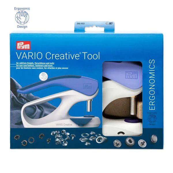 Prym PRM390903 Vario Creative Tool 家庭用ハンドプレス機(アラバスターホワイト/ダークバイオレット/ラベンダー)[PRM390903] 返品種別B_3
