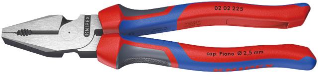 クニペックス 02 02 225 強力型ペンチ 225mm (台紙付き)KNIPEX[0202225KNIPEXKI] 返品種別B