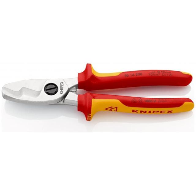 クニペックス 95 16 200 絶縁1000Vケーブルカッター　200mmKNIPEX[9516200KNIPEX] 返品種別B