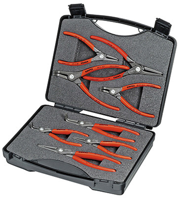 クニペックス 00 21 25 精密スナップリングプライヤーセット (8本組)KNIPEX[002125KNIPEX] 返品種別B