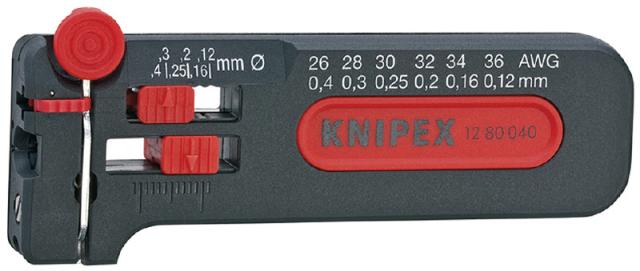 クニペックス 12 80 040 ミニストリッパー 100mm (台紙付き)KNIPEX[1280040KNIPEX] 返品種別B