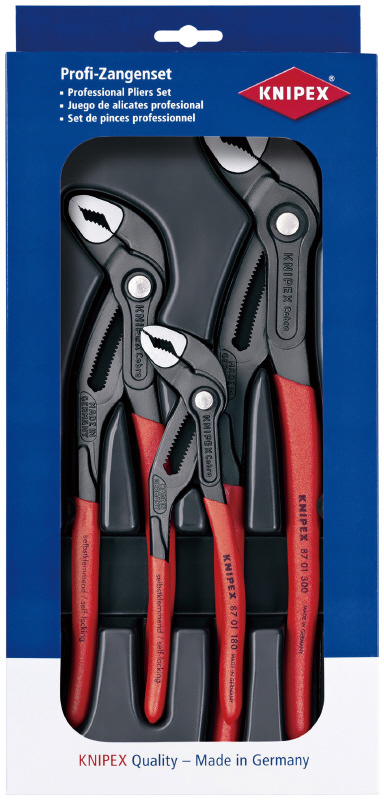 クニペックス 00 20 09 V02 コブラ3本セット 180mm/250mm/300mmKNIPEX[002009V02KNIPEX] 返品種別B