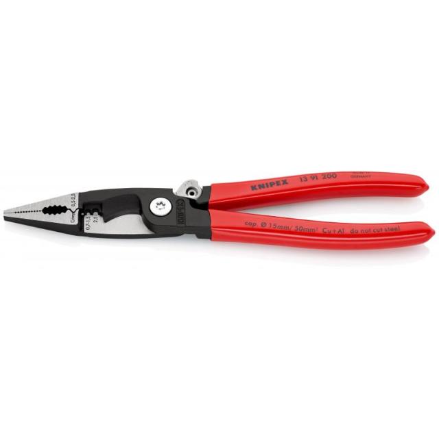 クニペックス 13 91 200 エレクトロプライヤー ロック付　200mmKNIPEX[1391200KNIPEX] 返品種別B