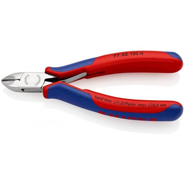 クニペックス 77 02 120 H 超硬刃エレクトロニクスニッパー　120mmKNIPEX[7702120H] 返品種別B