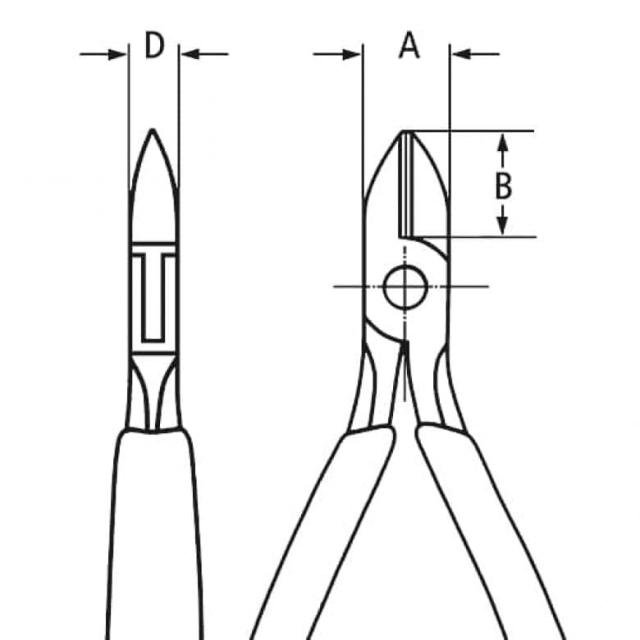 クニペックス 77 02 120 H 超硬刃エレクトロニクスニッパー　120mmKNIPEX[7702120H] 返品種別B_3