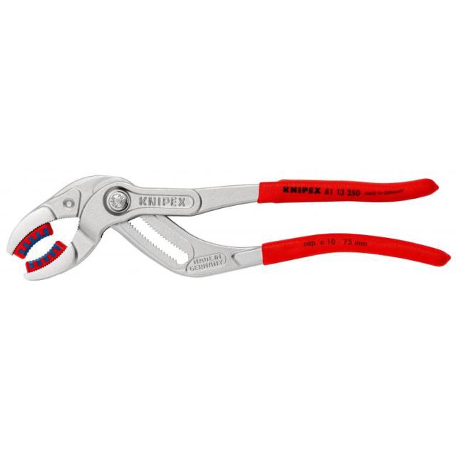 クニペックス 81 13 250 パイププライヤー 250mm(クロムメッキ)KNIPEX サイホン管およびコネクタ用プライヤ[8113250KNIPEX] 返品種別B