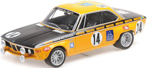 ミニチャンプス 1/18 BMW 2800 CS ”BMW ALPINA” #14 HUBER/KELLENERS スパ 24h 1970 ウィナーズ【155702714】ミニカー 返品種別B