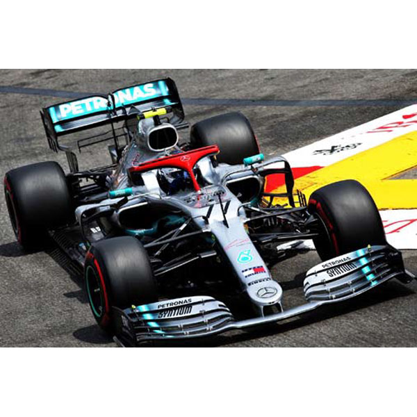 ミニチャンプス 1/43 メルセデス AMG ペトロナス フォーミュラ ワン チーム F1 W10 EQ パワー+ バルテリ・ボッタス モナコGP 2019 3位入賞【417190644】ミニカー 返品種別B