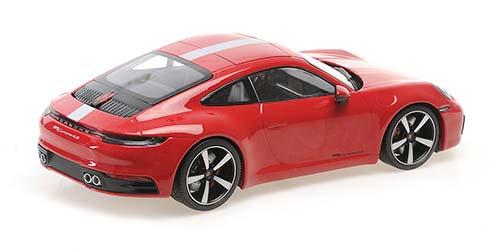 ミニチャンプス 1/18 ポルシェ 911 カレラ 4S 2019 レッド【155067326