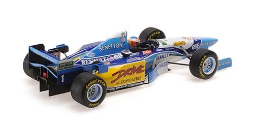 ミニチャンプス 1/18 ベネトン ルノー B195 ミハエル・シューマッハ フランスGP 1995 ウィナー【510952501】ミニカー 返品種別B