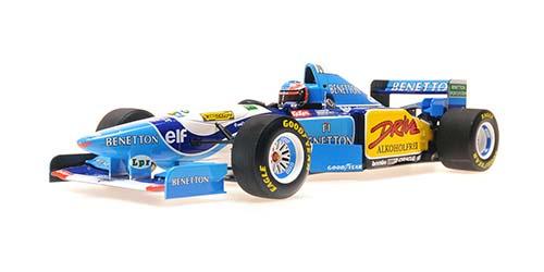 ミニチャンプス 1/18 ベネトン ルノー B195 ミハエル・シューマッハ フランスGP 1995 ウィナー【510952501】ミニカー 返品種別B