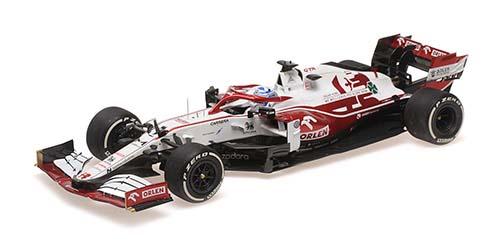 ミニチャンプス 1/18 アルファ ロメオ レーシング オーレン C41 キミ・ライコネン アブダビGP 2021 引退レース仕様【117212307】ミニカー  返品種別B