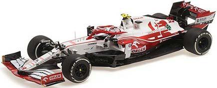 ミニチャンプス 1/18 アルファ ロメオ レーシング オーレン C41 アントニオ・ジョビナッチィ アブダビGP 2021 チーム離脱最終レース仕様【117212399】ミニカー  返品種別B