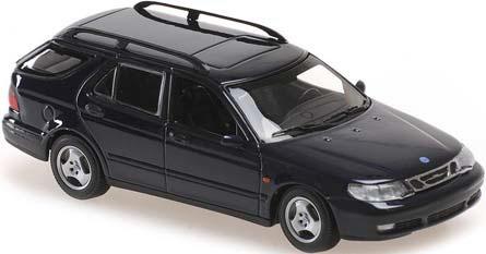 マキシチャンプス 1/43 サーブ 9-5 ブレーク 1999 ダークブルーメタリック【940170810】ミニカー  返品種別B