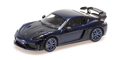 ミニチャンプス 1/43 ポルシェ ケイマン GT4 RS 2021 ブルー ブルーホイール【410069701】ミニカー 返品種別B