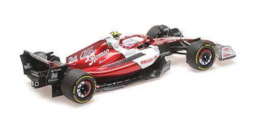 ミニチャンプス 1/18 アルファ ロメオ F1 チーム オーレン C42 周冠宇 バーレーンGP 2022【117220124】ミニカー 返品種別B_1